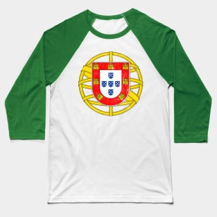 Portugal / Vintage Style Crest Design Baseball T-Shirt